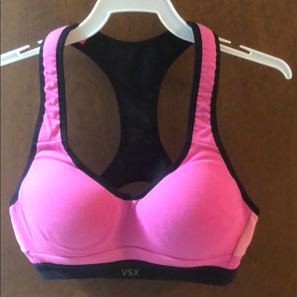 Victoria's Secret Other - Victoria’s Secret Pink With Black Sports Bra, 32B